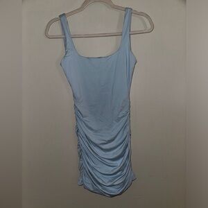 Baby Boo | light blue ruched dress